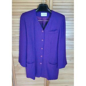 Two piece deep purple suit